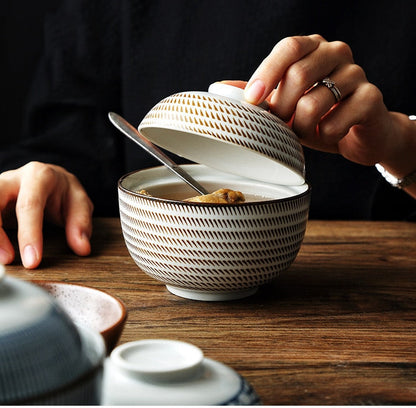 Vibrant Japanese Ramen Bowl Set
