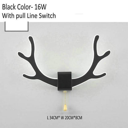 Modern Deer LED Wall Lamp with Motion Sensor