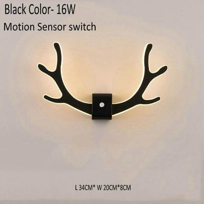 Modern Deer LED Wall Lamp with Motion Sensor