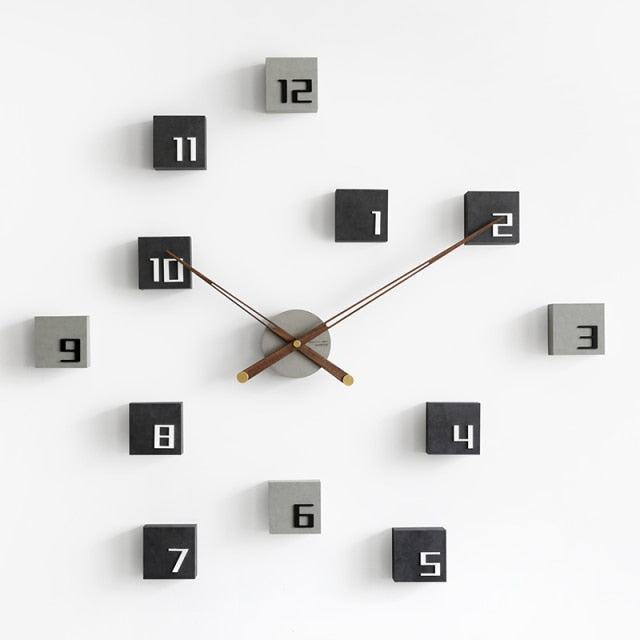 Natural Wood Peel Stick Wall Clock