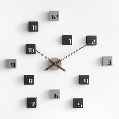 Natural Wood Peel Stick Wall Clock