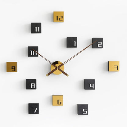 Natural Wood Peel Stick Wall Clock