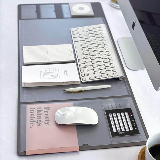 Big Desk Mat with Paper Tray - Luxicro