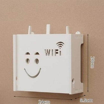 Compact Wireless Router Storage Shelf Unit