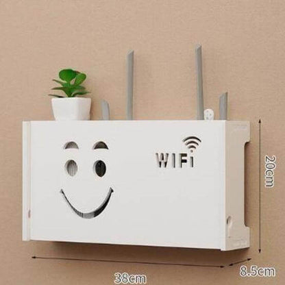 Compact Wireless Router Storage Shelf Unit