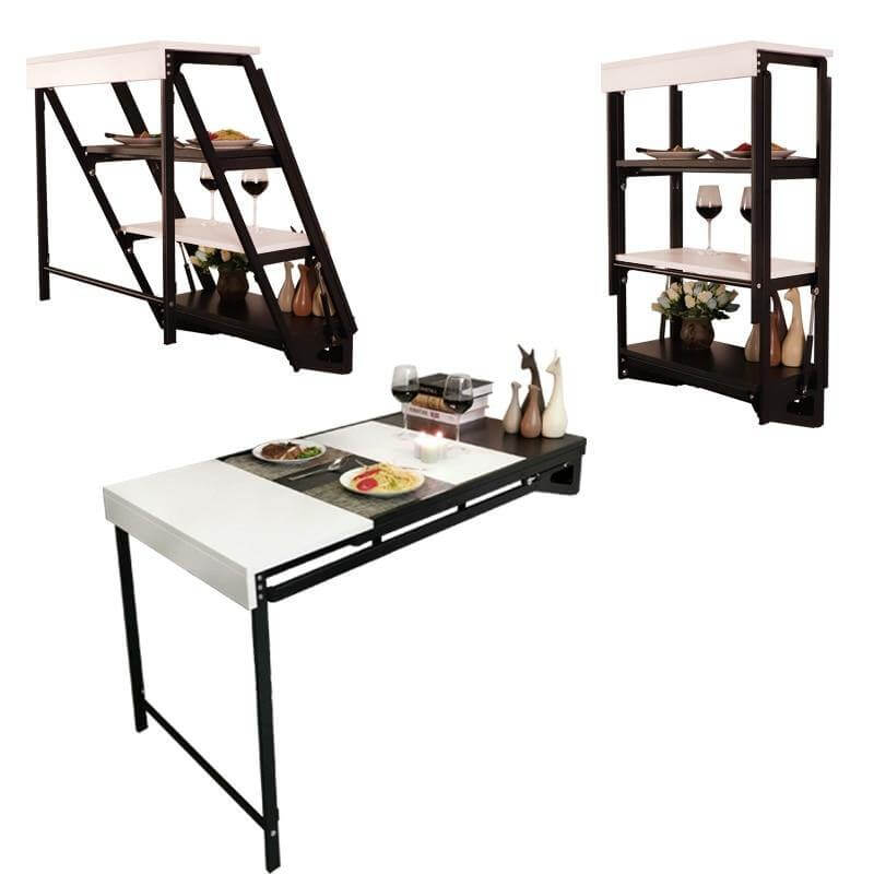 Foldable Wall Mounted Storage Table Shelf - Luxicro