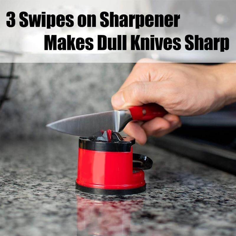 Compact Kitchen Knife Sharpener with Secure Hold Base