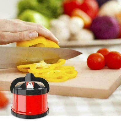 Compact Kitchen Knife Sharpener with Secure Hold Base