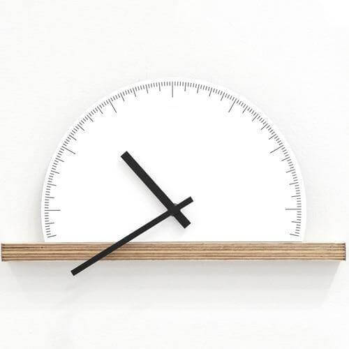 Modern Minimalist Scandinavian Wall Clock
