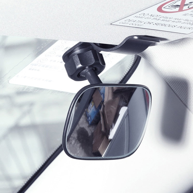 Adjustable Car Clip Wide Angle Rear View Mirror - Luxicro