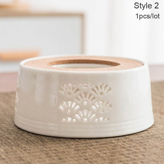 Portable Mini Ceramic Tea Light Holder