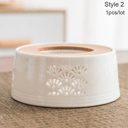 Portable Mini Ceramic Tea Light Holder
