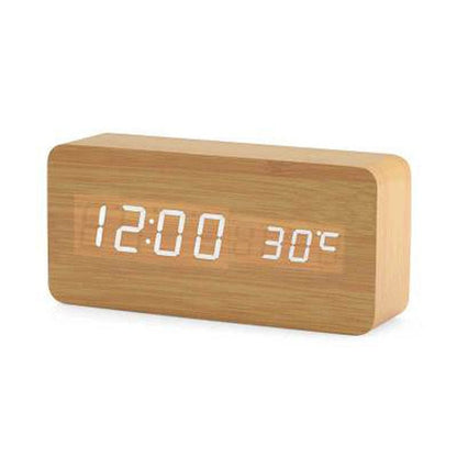 Smart LED Digital Alarm Clock with USB Charging