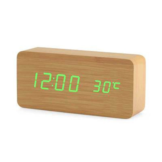 Smart LED Digital Alarm Clock with USB Charging