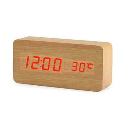 Smart LED Digital Alarm Clock with USB Charging