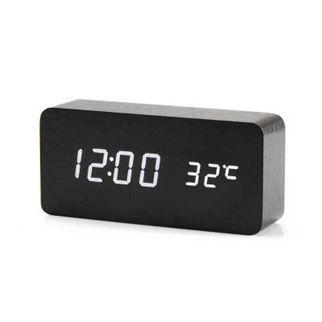 Smart LED Digital Alarm Clock with USB Charging