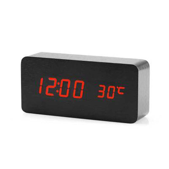 Smart LED Digital Alarm Clock with USB Charging