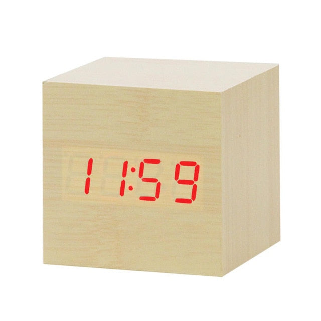 Smart LED Digital Alarm Clock with USB Charging