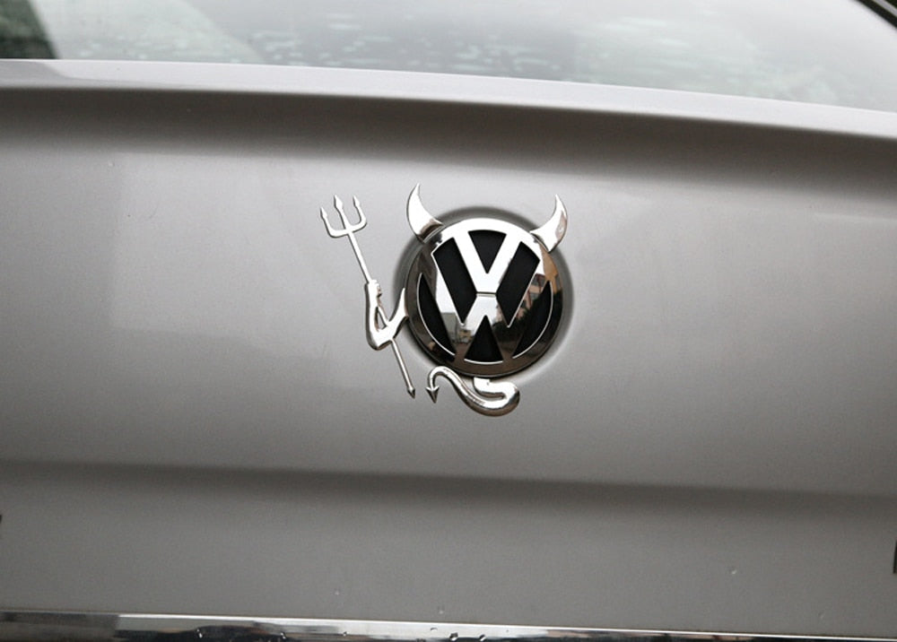 Fun Vehicle Devil Horns Car Decal