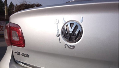 Fun Vehicle Devil Horns Car Decal
