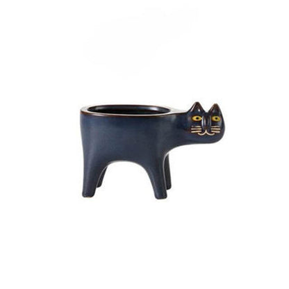 Cute Ceramic Cat Planter Pot