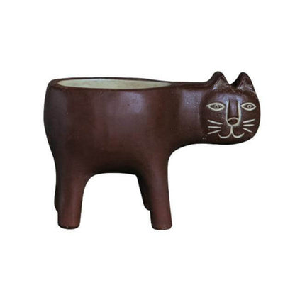 Cute Ceramic Cat Planter Pot