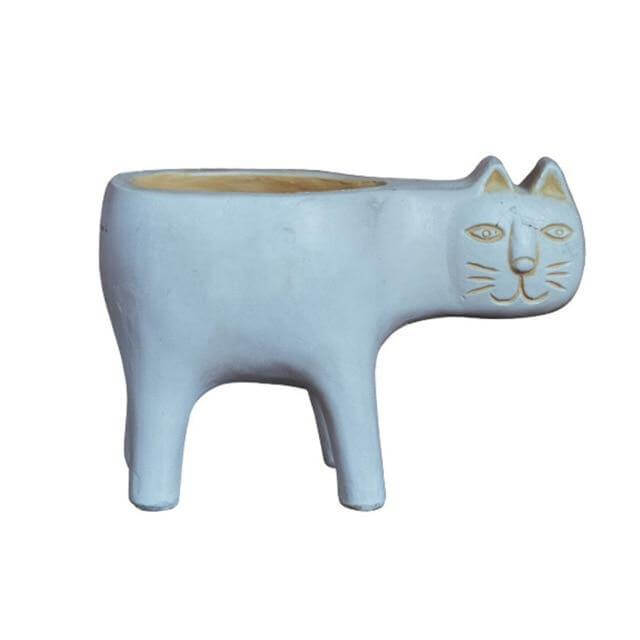 Cute Ceramic Cat Planter Pot