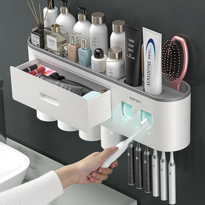 Convenient Toothpaste Holder Bathroom Storage Rack - Luxicro