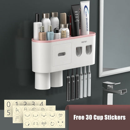 Convenient Toothpaste Holder Bathroom Storage Rack