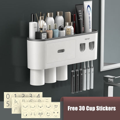 Convenient Toothpaste Holder Bathroom Storage Rack
