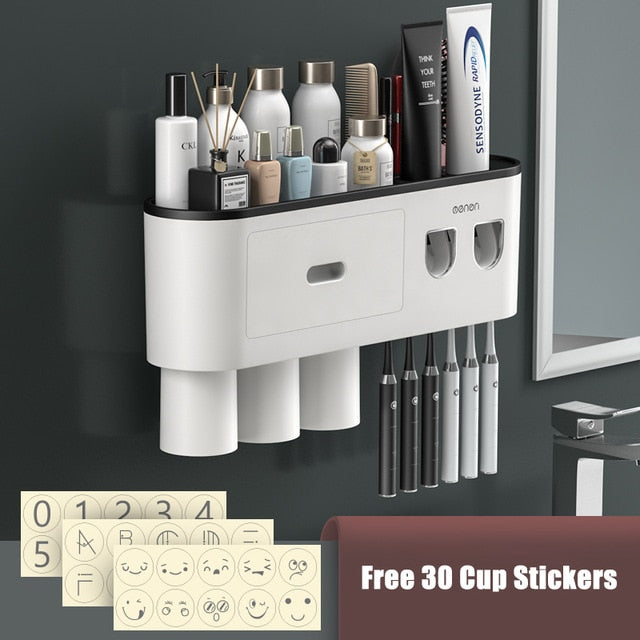Convenient Toothpaste Holder Bathroom Storage Rack