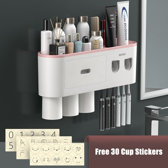 Convenient Toothpaste Holder Bathroom Storage Rack