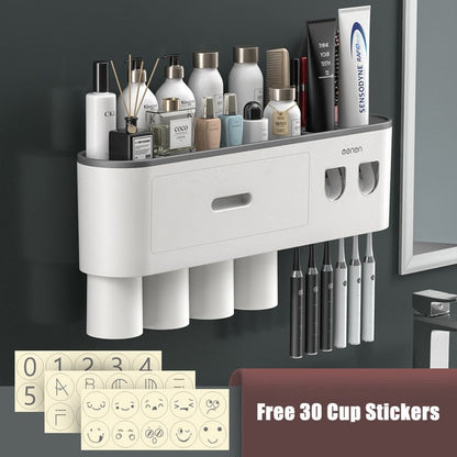 Convenient Toothpaste Holder Bathroom Storage Rack