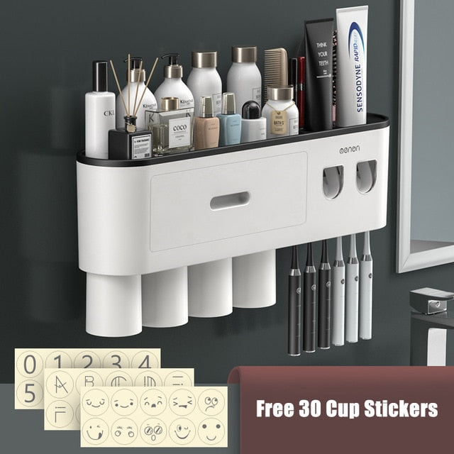 Convenient Toothpaste Holder Bathroom Storage Rack