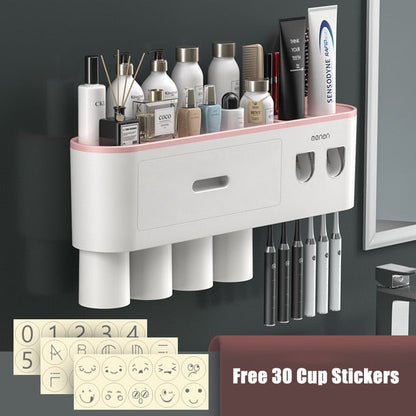 Convenient Toothpaste Holder Bathroom Storage Rack
