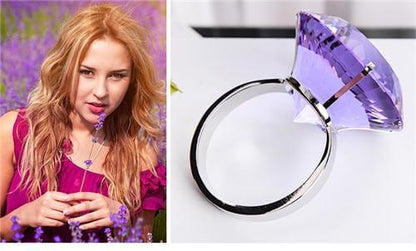 Big Dazzling Crystal Ring