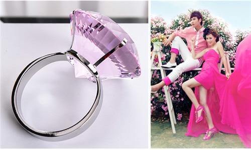 Big Dazzling Crystal Ring