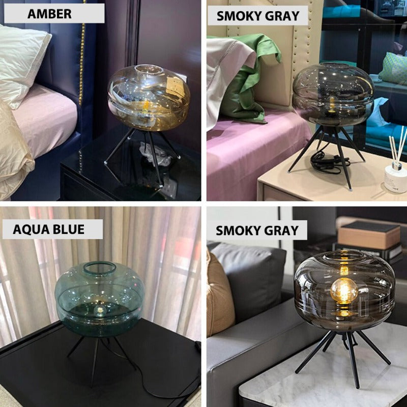 Classic Round Glass Table Light