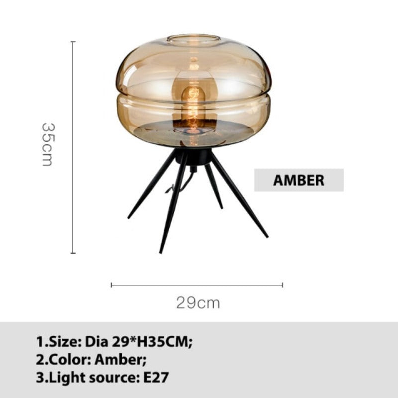 Classic Round Glass Table Light