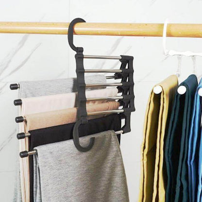 Compact 5 in 1 Closet Pants Hanger Organizer