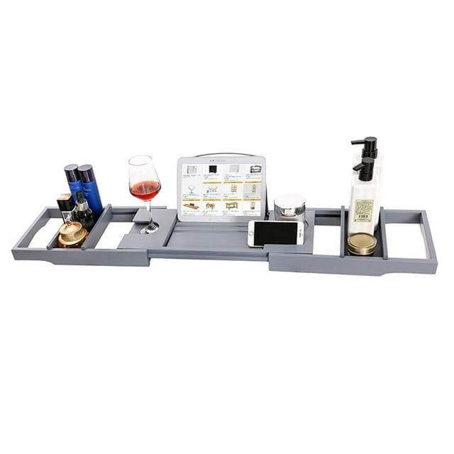 Expanding Bathroom Caddy for Snacks and Beverages