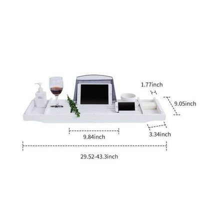 Expanding Bathroom Caddy for Snacks and Beverages