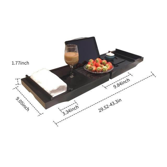 Expanding Bathroom Caddy for Snacks and Beverages