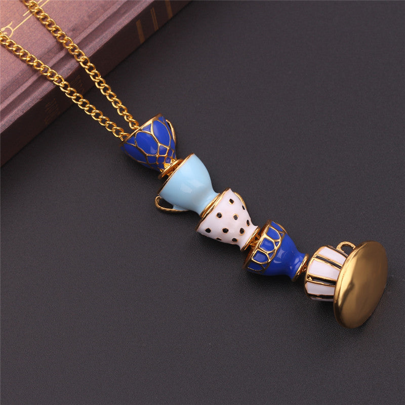 Delicate Tea Cup Charm Necklace