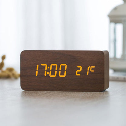 Smart LED Digital Alarm Clock with USB Charging - Luxicro