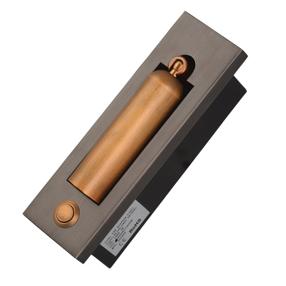 Recessed Modern Push Button Wall Lights
