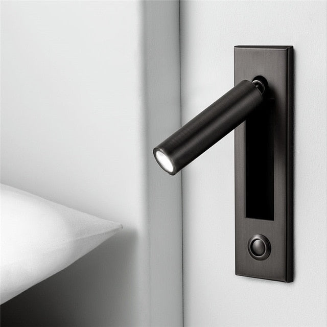 Recessed Modern Push Button Wall Lights