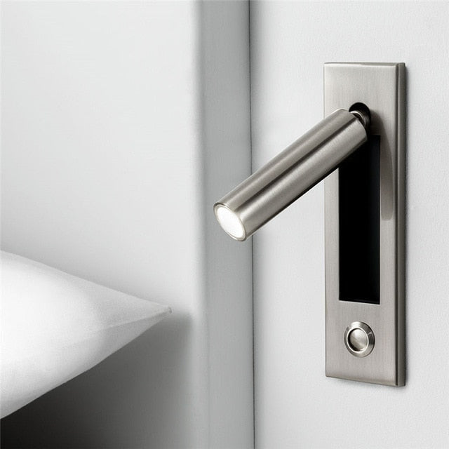 Recessed Modern Push Button Wall Lights
