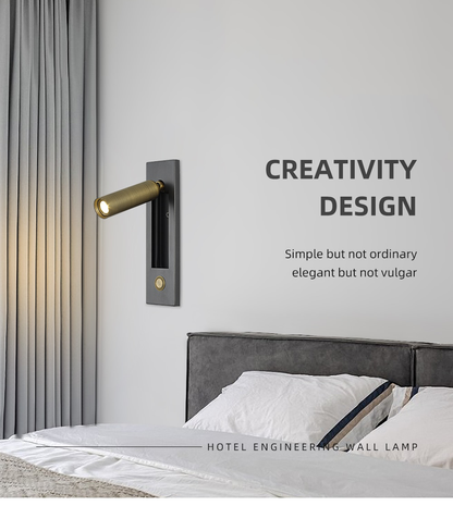 Recessed Modern Push Button Wall Lights