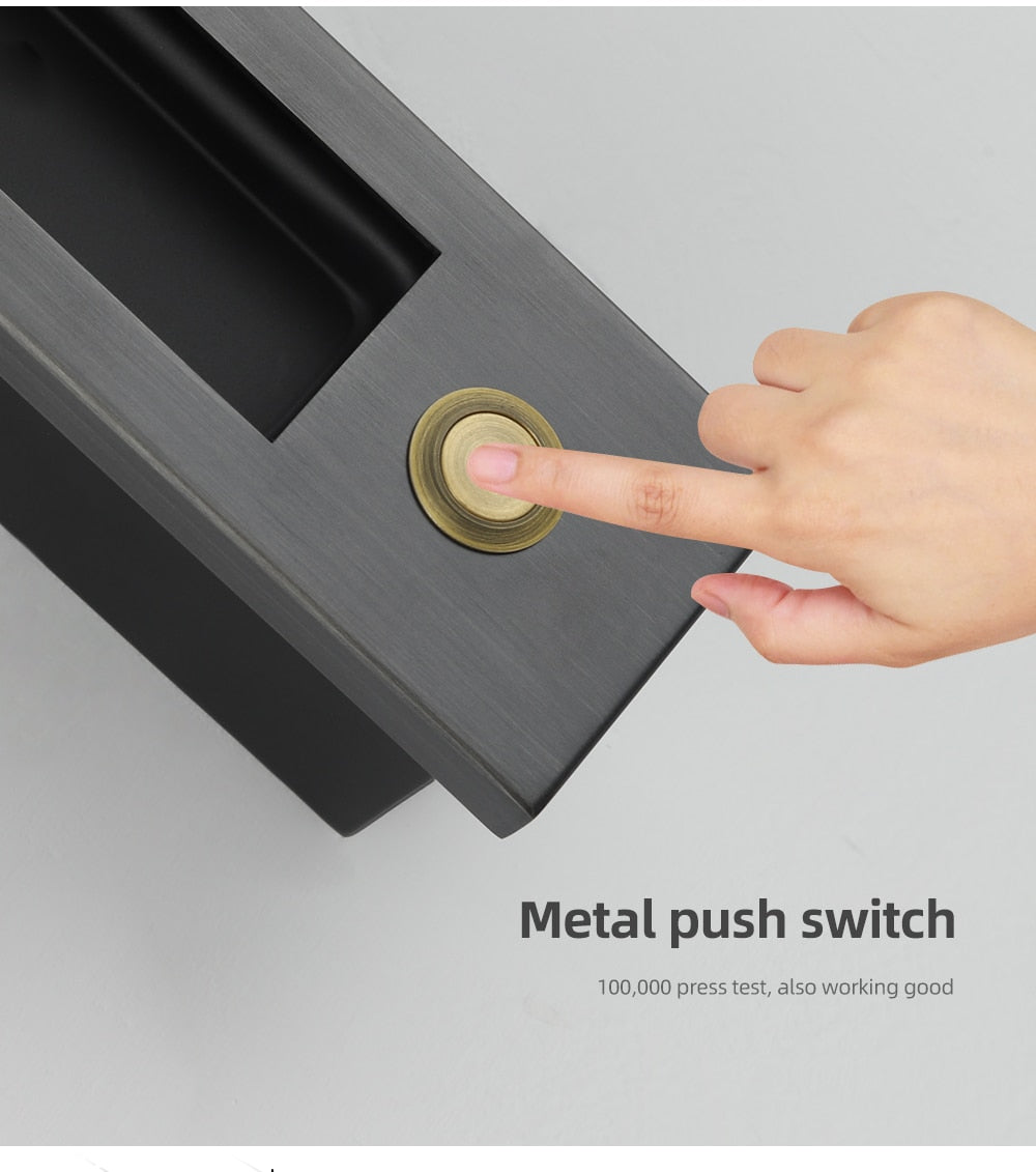 Recessed Modern Push Button Wall Lights